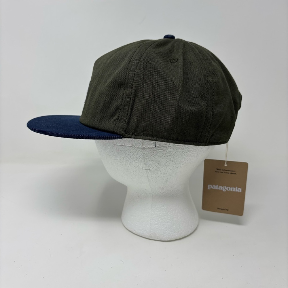 NWT PATAGONIA RANGE CAP GREEN BLUE SNAPBACK OSFA - Picture 4 of 13